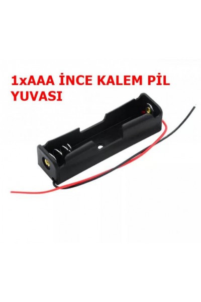 IC-233B-1 PİL TEKLİ AAA İNCE KALEM PİL YUVASI