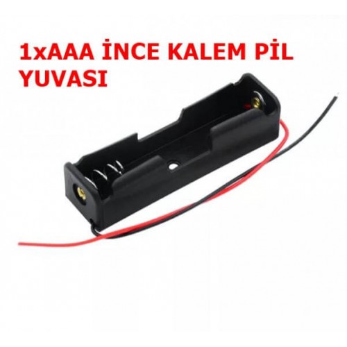 IC-233B-1 PİL TEKLİ AAA İNCE KALEM PİL YUVASI