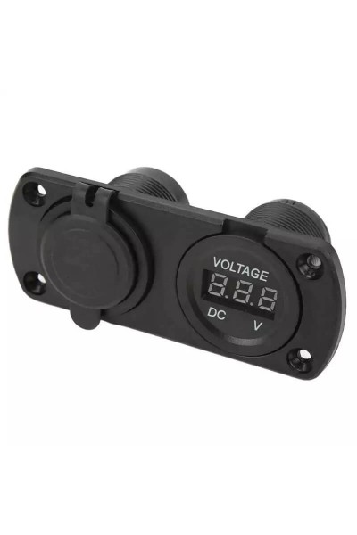 2 Lİ SU GEÇİRMEZ USB VOLTMETRE PANO TİP ŞARJ SÖKETİ