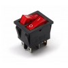 MR-101 İKİLİ IŞIKLI ANAHTAR ON-OFF 6P KIRMIZI