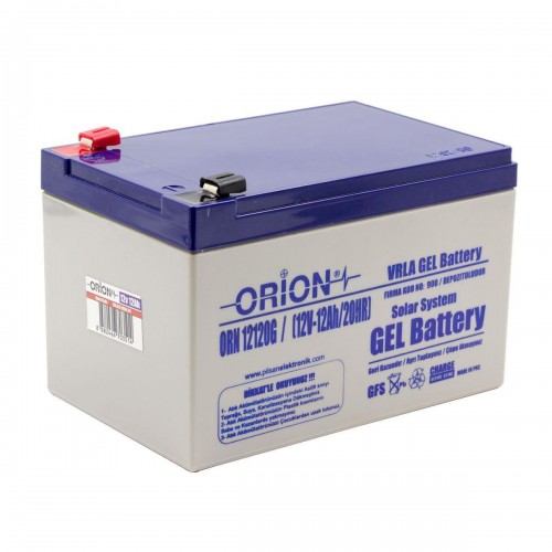 Orion 12V 12Ah Bakımsız Jel Akü