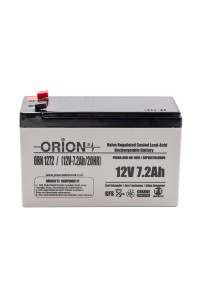 Orion 12V 7.2Ah Bakımsız Kuru Akü - T1 İnce Soket