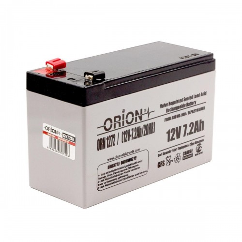 Orion 12V 7.2Ah Bakımsız Kuru Akü - T2 Kalın Soket Orion 12V 7.2Ah Bakımsız Kuru Akü - T2 Kalın Soket
