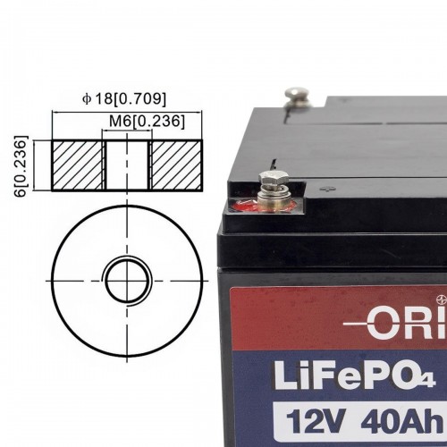 Orion 12V 40Ah LiFePO4 Akü