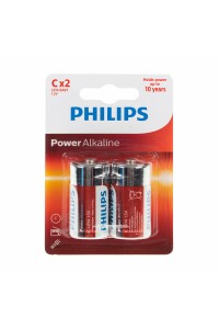 Philips Power LR14 Alkalin C Orta Boy Pil 2'li Paket