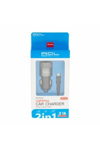 Acl Şarj Aleti Araç USB Lightning 5W 1.6A 2.1A DC AC-07 2218