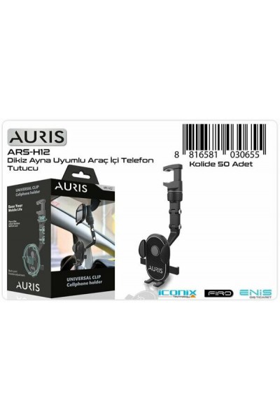 Auris Araç Telefon Tutucu Dikiz Ayna Uyumlu ARS-H12 0655