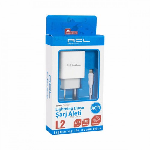 Acl Şarj Aleti Ev Lightning 2.1A 1mt AC-1 L2 8569