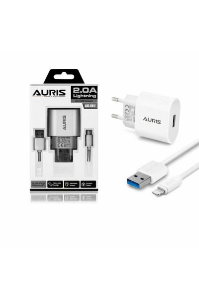 Auris Şarj Aleti Ev USB Lightning 2.4A 2.0A 1.8A CH12 T-04 6399 3998 1294