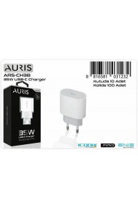 Auris Şarj Başlık Adaptör Ev USB 35W Type-C Ars-CH38 1232