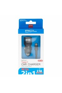 Acl Şarj Aleti Araç USB Type-C 2XUSB 1mt 2.4A MC-04 3457