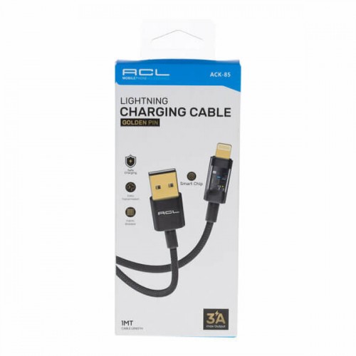 Acl Şarj Kablo USB Lightning 3A 1mt ACK-85 6830