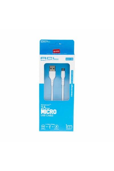 Acl Şarj Kablo USB Mikro 2A 1mt ACK-04 2126