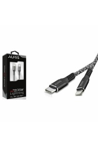 Auris Şarj Kablo USB Lightning X Kumaş 35W 1.2mt ARS-CB27 0181