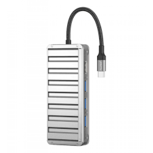 ELK-05770 - Fulltech Fh5 Pd 7in1 Type-C to Usb 3xUsb 1Xhdmı Tf/Sd Pd 100W Girişli Çoğaltıcı