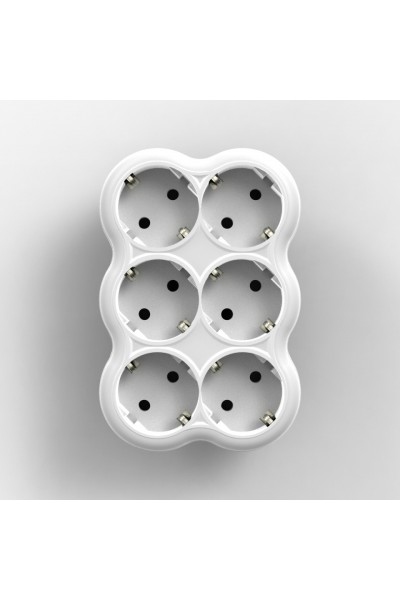 087918 - FETİH 104-06 6 LI LALE FİŞ PRİZ