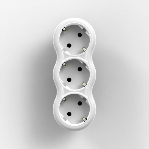 087182 - FETİH 104-03 LALE TOPRAKLI 3 LÜ FİŞ PRİZ