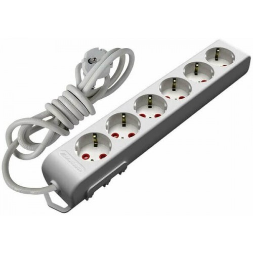 Mutlusan Ri-Tech Grup Priz Topraklı 6lı 1mt (Ç.K.)-(001 175 610002 01 00) 7326