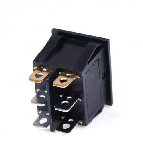 MR-102 İKİLİ KIRMIZI NOKTA IŞIKLI ANAHTAR ON-OFF 6P