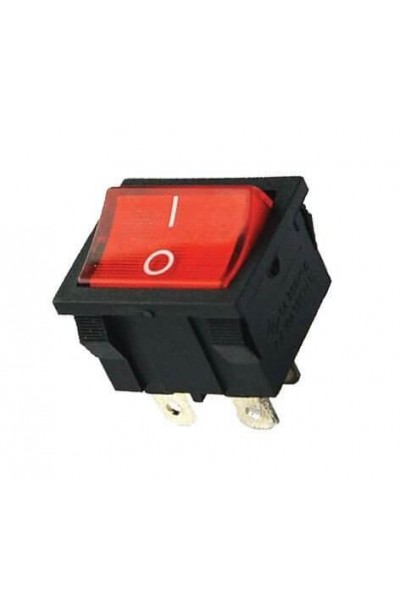 MR-126 ORTA BOY KIRMIZI IŞIKLI ANAHTAR ON-OFF 4 BACAKLI