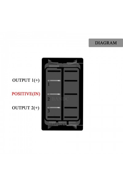 MR-134M-N6 MARİN SWITCH (ON)-OFF-ON 12-24V 3 BACAKLI LEDSİZ