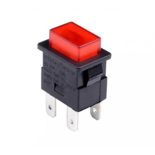 MR-180H BASMALI KARE IŞIKLI SÜPÜRGE ANAHTARI PS23-16N 4P KIRMIZI