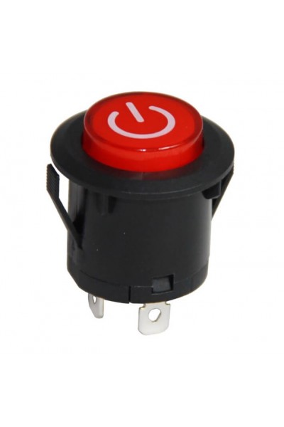 MR-180F 26MM KALICI ROCKER BUTON IŞIKLI ’’POWER’’