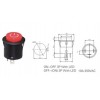 MR-180F 26MM KALICI ROCKER BUTON IŞIKLI ’’POWER’’