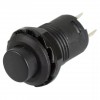 MR-185D SİYAH PUSH BUTON PLASTİK KALICILI 12MM 2 BACAKLI