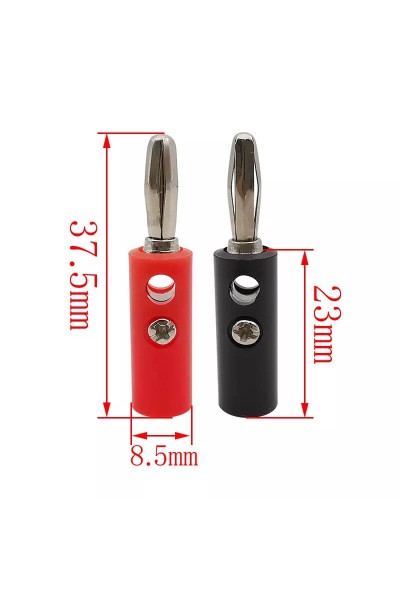 1 ADET 4mm SİYAH RENK BANAN JAK CX-02