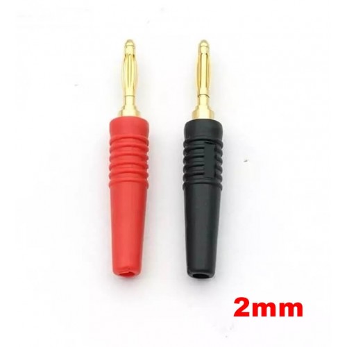 1 Takım Banan Jak 2mm CX-2067 Kırmızı - Siyah