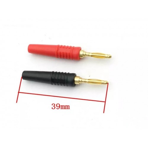 1 Takım Banan Jak 2mm CX-2067 Kırmızı - Siyah