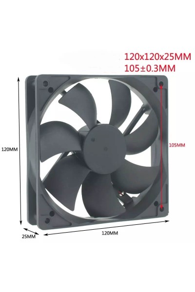 120X120X25mm 12V 0.45A 2P XMER FAN