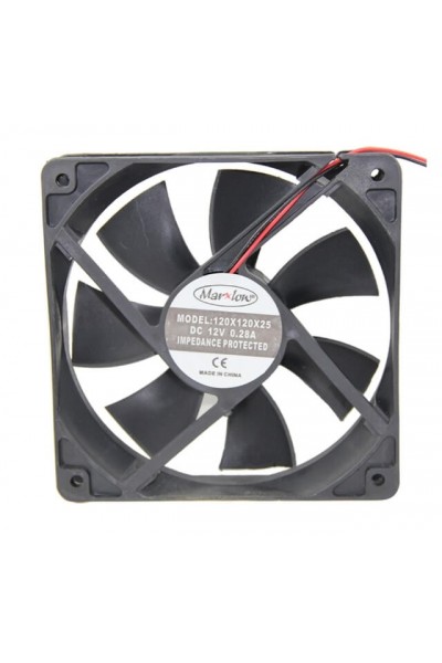 12CM 120X120X25 DC FAN 12V 2 UÇLU