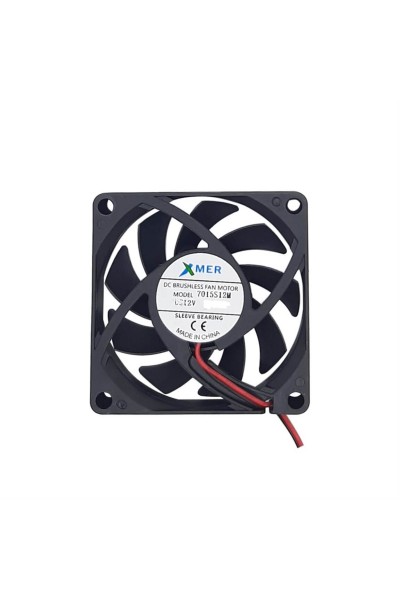 70X70X15mm 12V 0.15A 2 UÇLU 2P XMER FAN