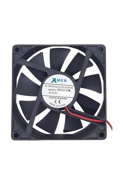 80X80X15mm 12V 0.13A 2P XMER FAN