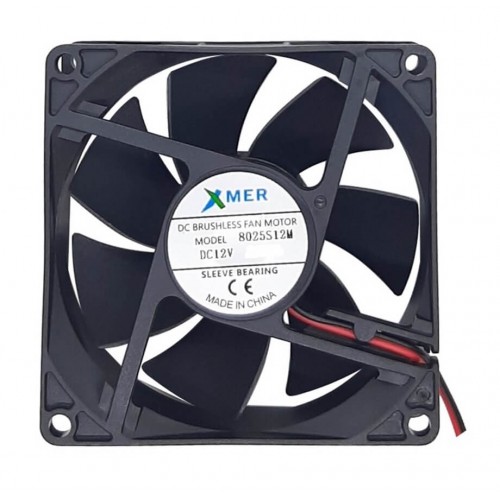 80X80X25mm 12V 0.15A 2P XMER FAN