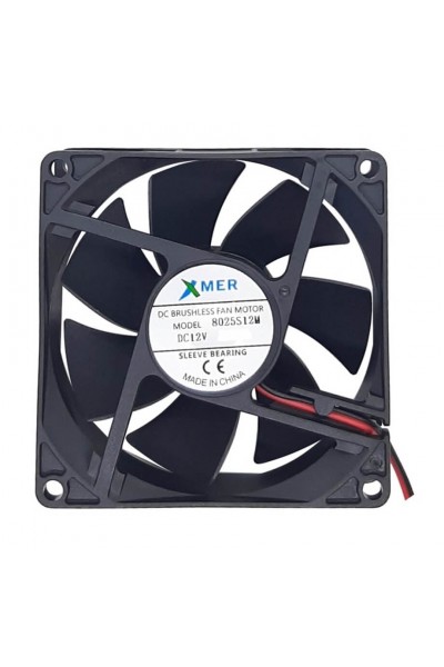 80X80X25mm 12V 0.20A 2P XMER FAN