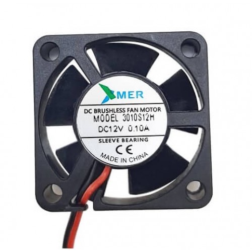 XMER 30X30X10MM 12V 0.10A 2P 3CM 12V 2 UÇLU FAN