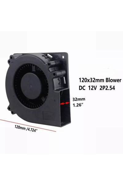 12CM 120X120X32 12V SALYANGOZ FAN 0.50A