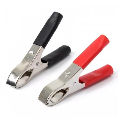 1 TAKIM AKÜ MAŞASI ORTA BOY 75mm (Siyah+Kırmızı)