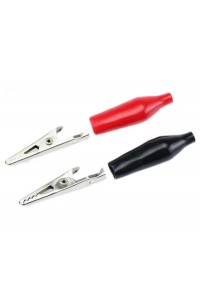 2 Adet KABLOSUZ KROKODİL TİMSAH AĞZI 1 SET KIRMIZI-SİYAH 45mm