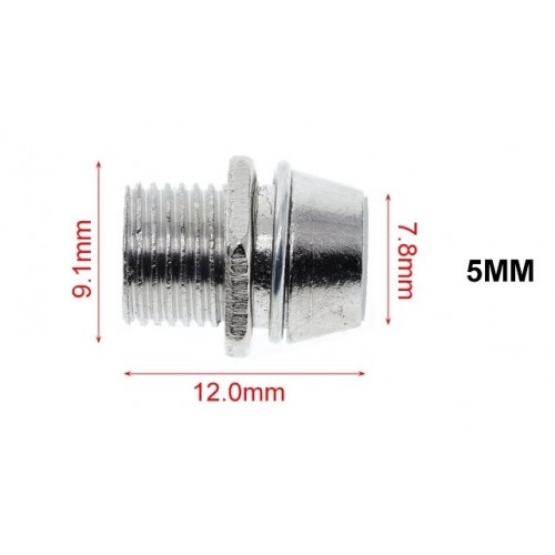 IC-224-0 LED SOKETİ 5MM METAL