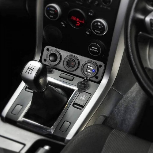 3 LÜ MARİN ÇAKMAKLIK USB ŞARJ SÖKETİ 12V ANAHTARLI PANEL