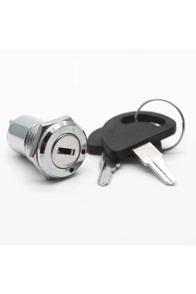 MR-195A 16MM ANAHTARLI SWITCH METAL ANAHTAR (0-1) 16mm