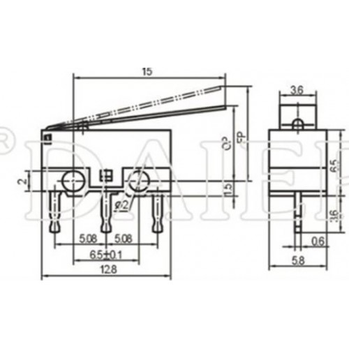 MR-162A MİNİ MICRO SWITCH UZUN PALETLİ