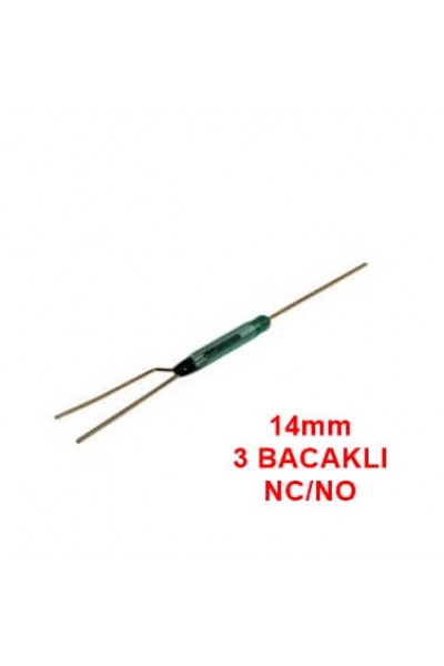 MR-228 CAM REED SWITCH RÖLE 14MM 3 BACAKLI İNDÜKLEME MANYETİK ANAHTAR NC/NO