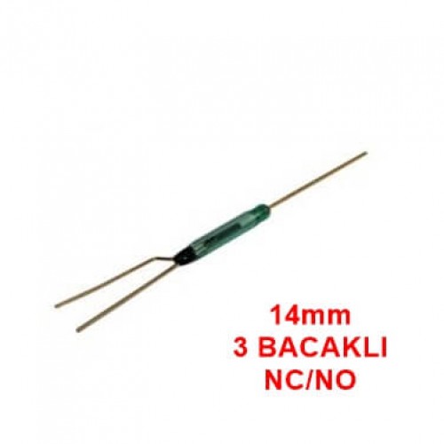 MR-228 CAM REED SWITCH RÖLE 14MM 3 BACAKLI İNDÜKLEME MANYETİK ANAHTAR NC/NO