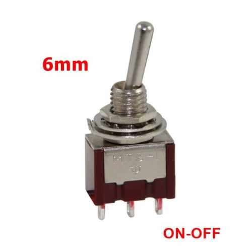 MR-139A TOGGLE SWITCH ON-OFF 3 BACAKLI (MTS-102) A KALİTE (KIRMIZI)