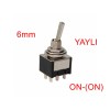 MR-146 TOGGLE SWITCH ON-(ON) 6 BACAKLI (MTS-212) TEK TARAFA YAYLI
